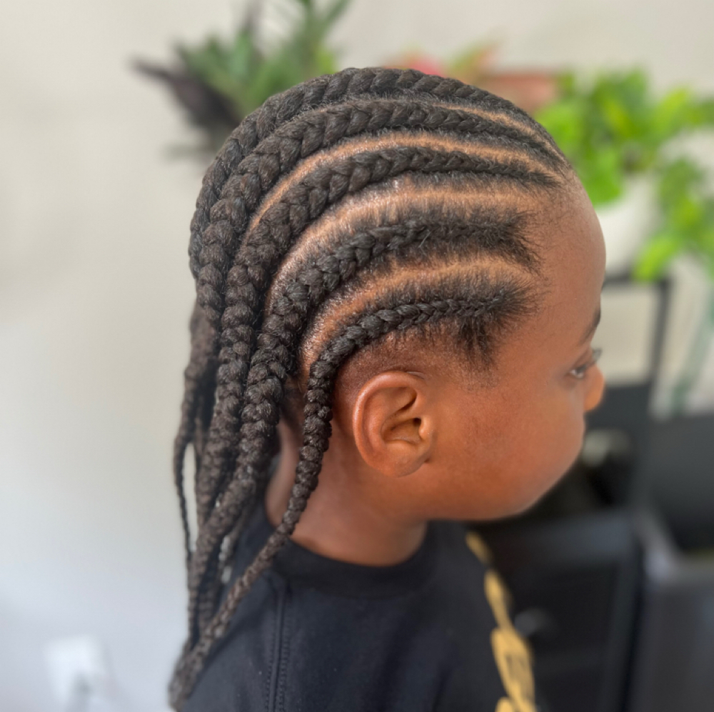 Kids Cornrows (Basic) at WestAfrican Beauty Junction Braids in Prosper, TX