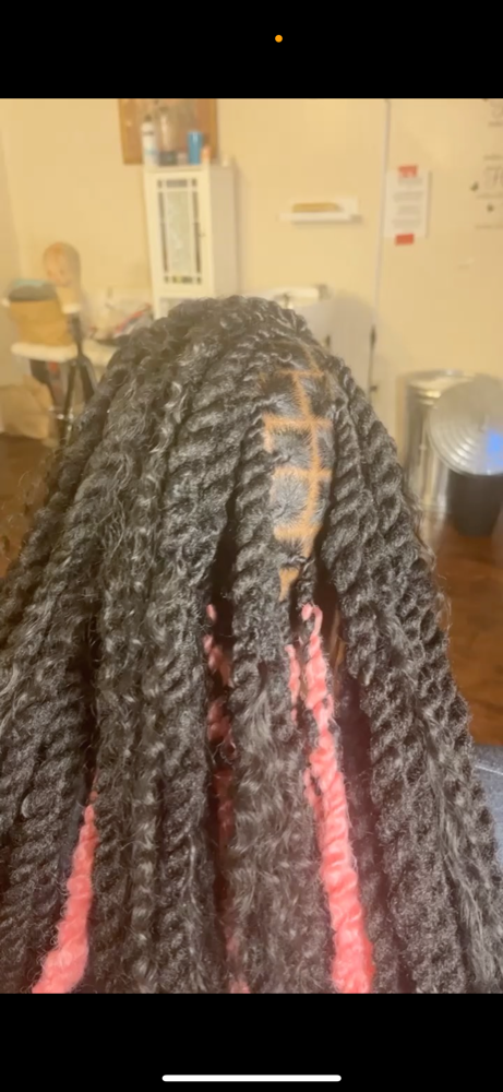 Cuban Twist Over Locs