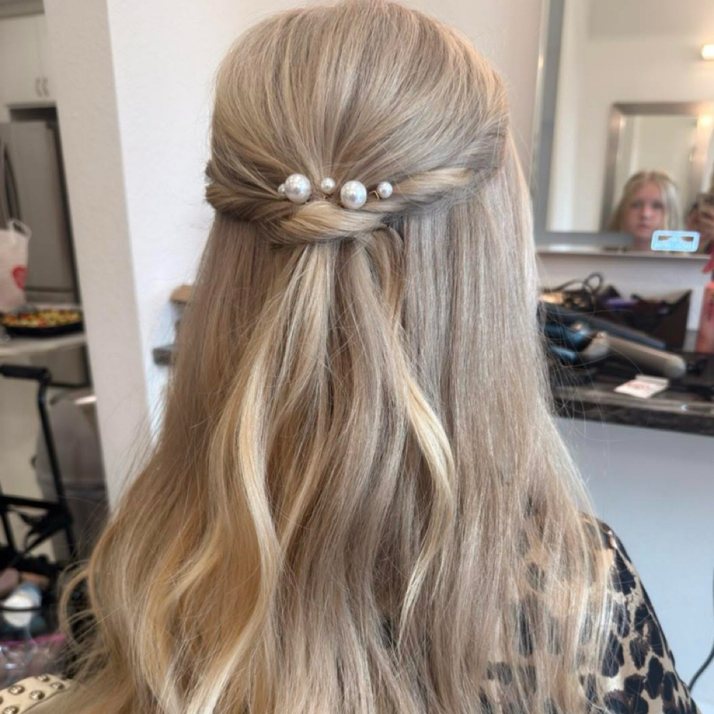 Event Hair Style 1/2 Up at Simply Janie Beauty LLC in Fort Smith, AR