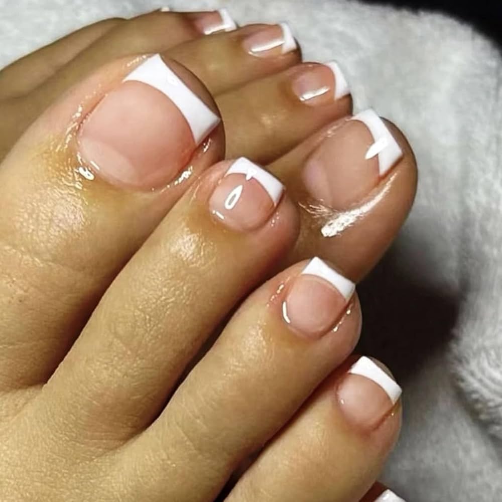 French Tips On Toes