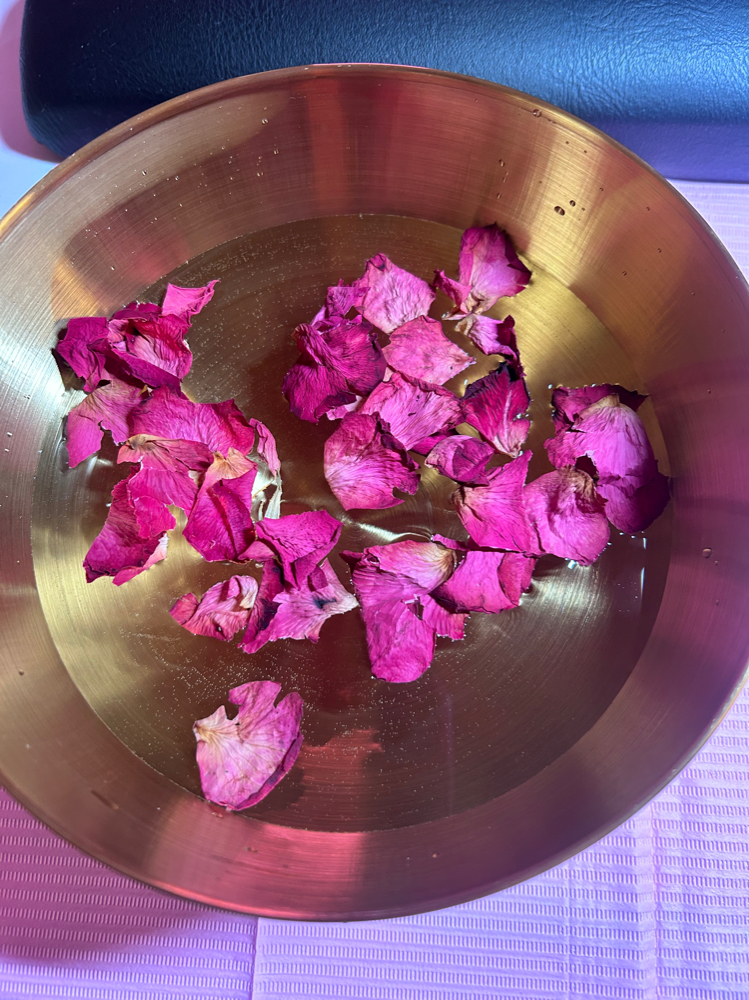 The Rose Immersion Luxury manicure at Serenity Lux Nails in Charlotte, NC