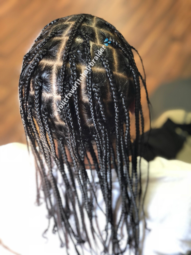 Natual Box Braids at Yourfavorite hairbraider in Spanaway, WA