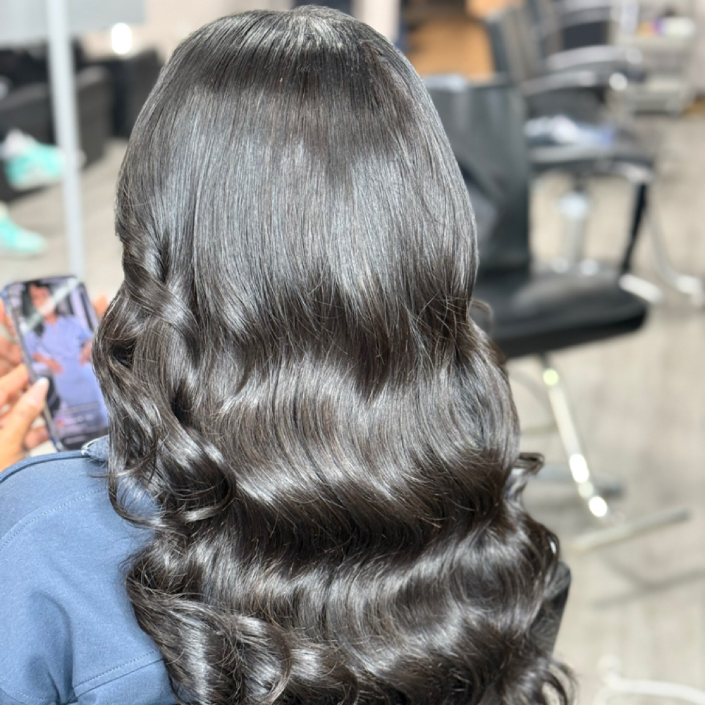 Partial Sew-in at Anjel Hair and Beauty Studios in College Park, GA