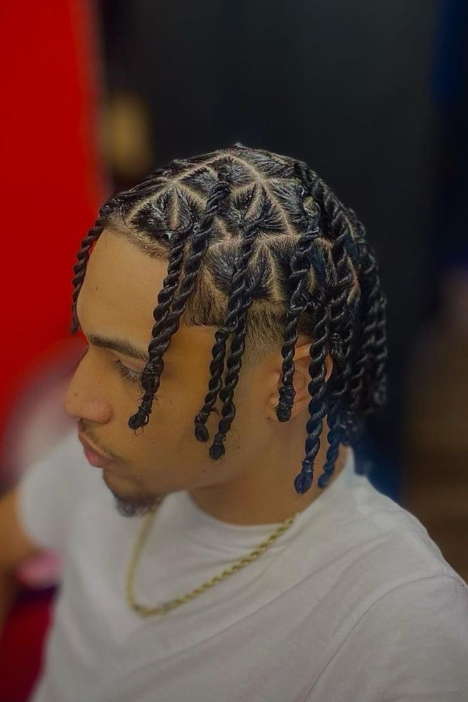 Mens 2 Strand Twist (meduim Length)