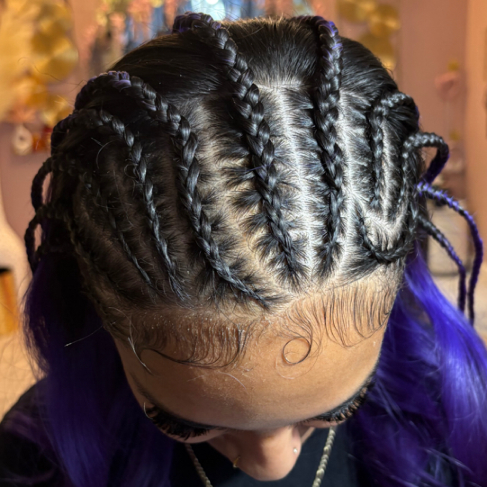 ( Half Head only Fulani braids) at TwineXbeauty in tucson, AZ