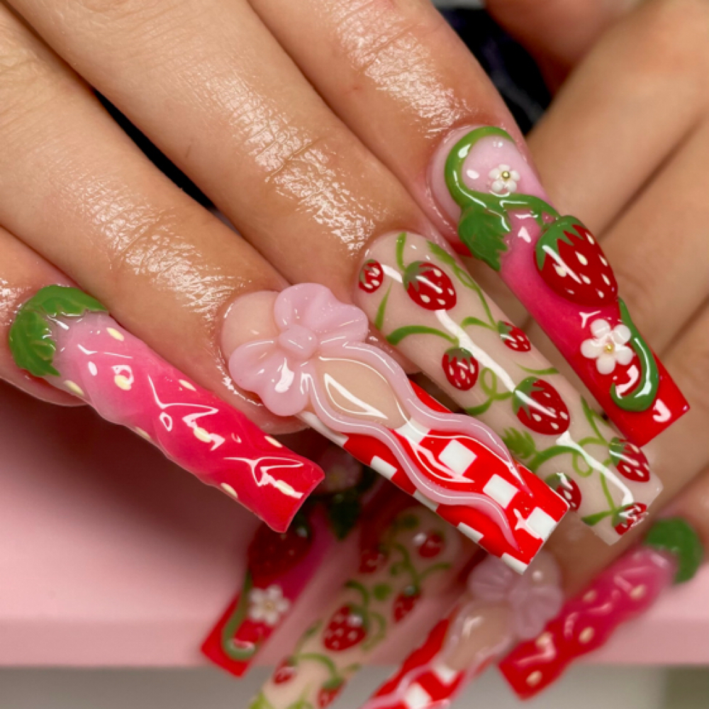 Extra Extra Long Acrylic Full Set at Nails By Bean in Medford, OR