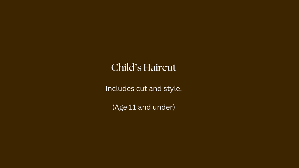 Child’s Haircut at Wild Honey Studio in Sioux Falls, SD