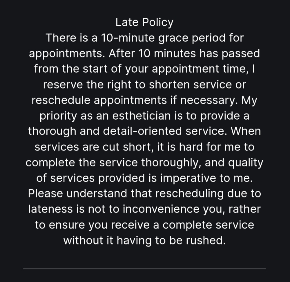 Late Policy