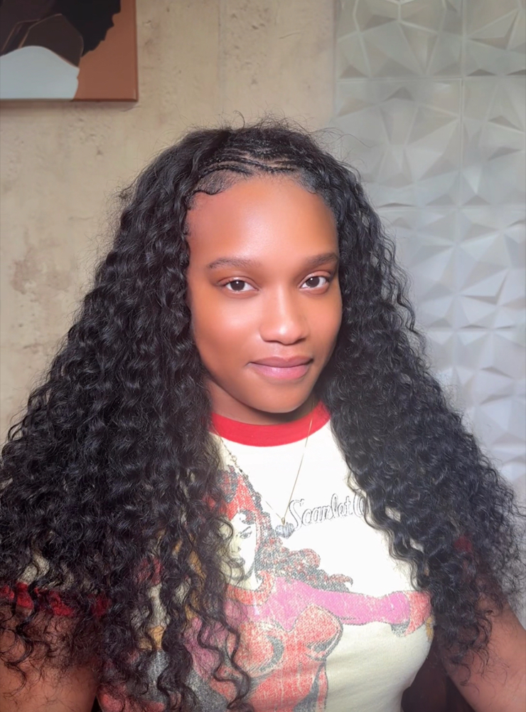Fulani braids + Sew In