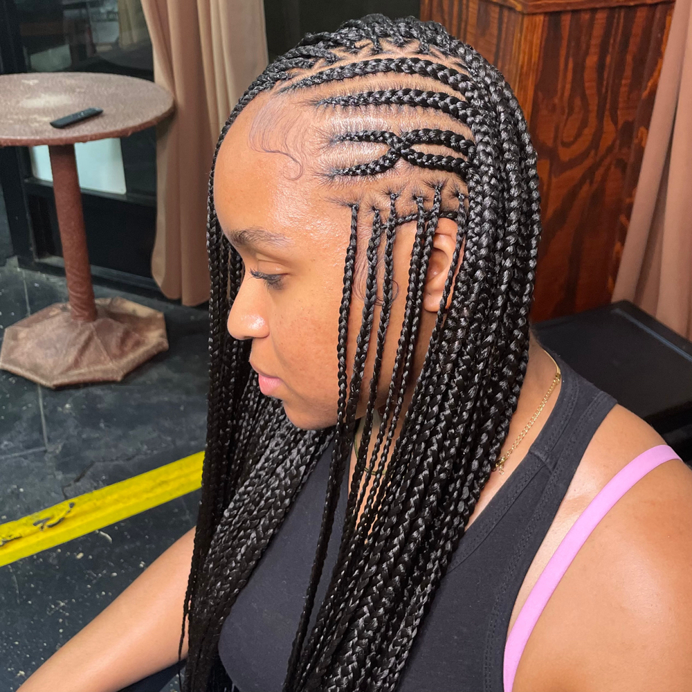 Flip Braids W/ Knotless