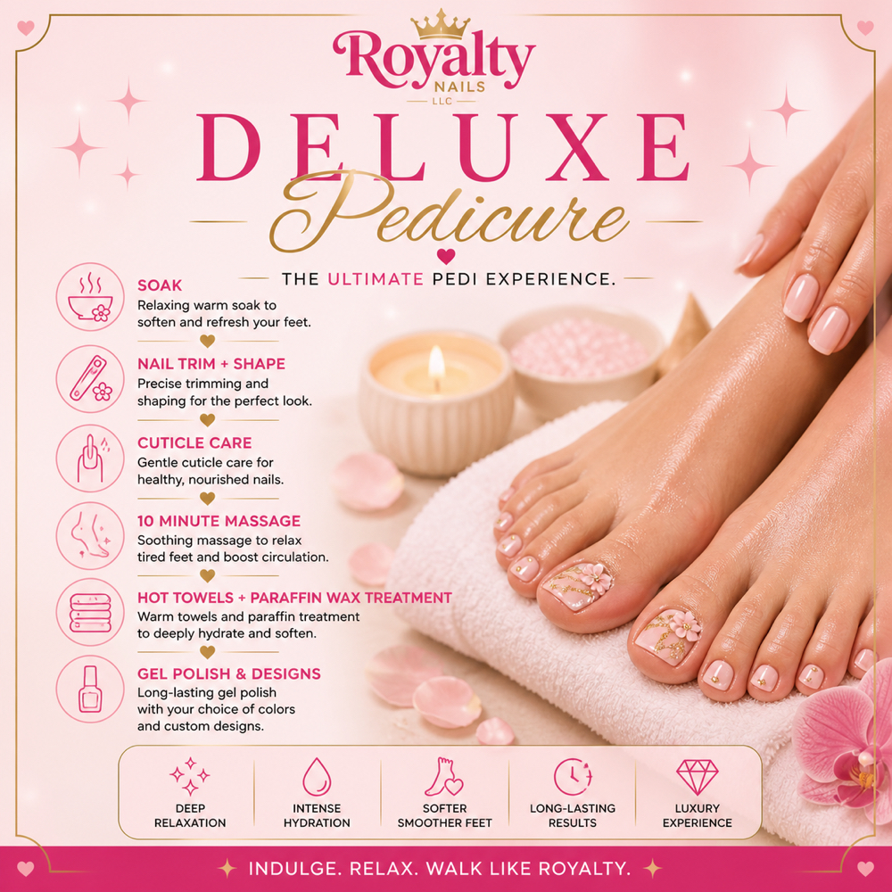 Deluxe Pedicure at Royalty Nails LLC in Colorado Springs, CO