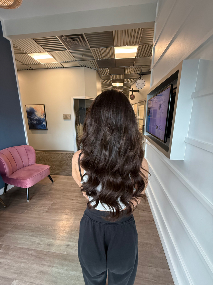 Hand-tied (sew-in) Weft extensions