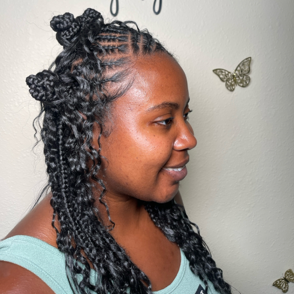 Seamless Feed-In Stitch Braids at KNOT CULTURE by J in Lemon Grove, CA