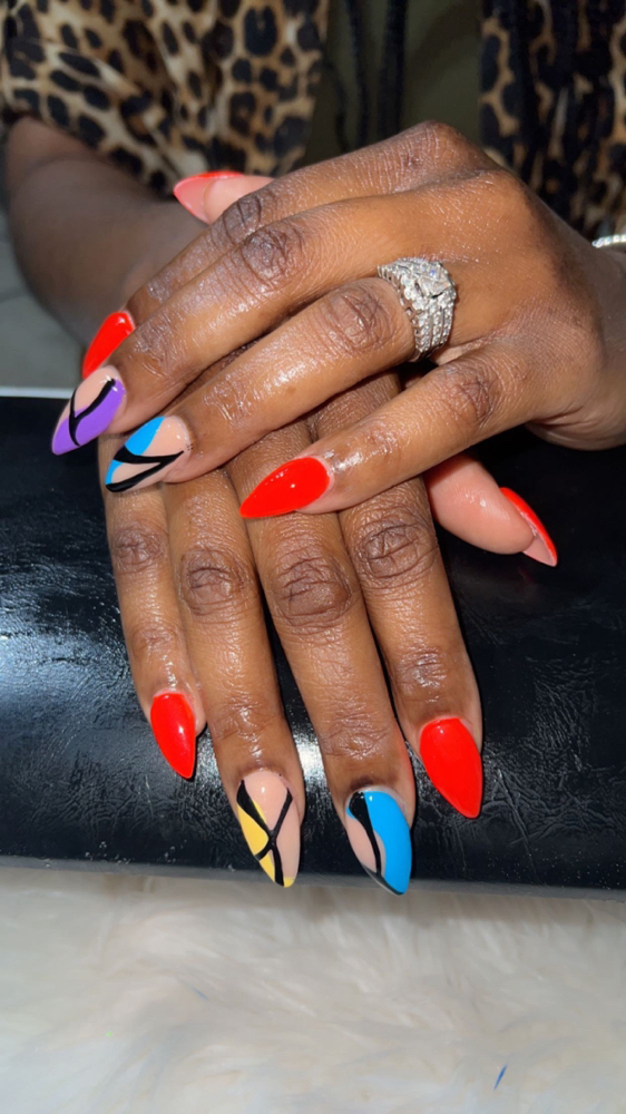 Nail Art/HandDrawn-2 Nails/per hand