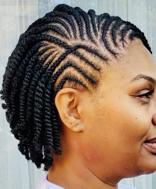 Cornrows w/2 Stand Twist