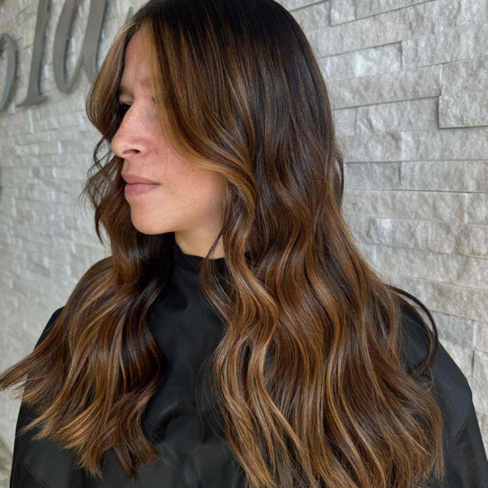 Reverse Balayage/lowlights at Vibrance Beauty Bar in Poughkeepsie, NY