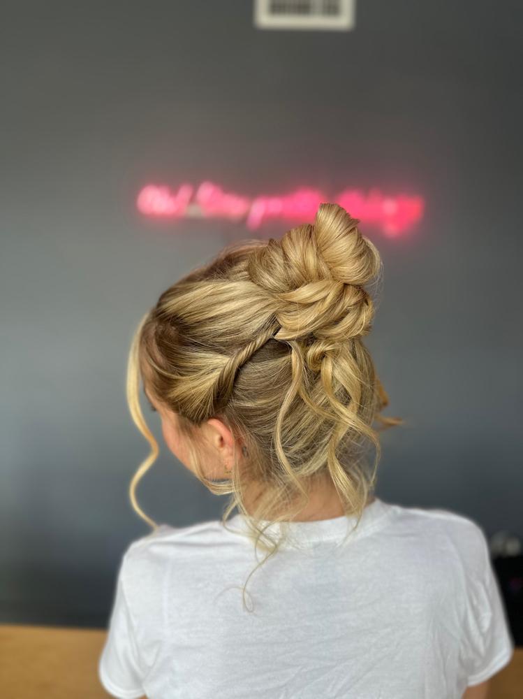 Updo at Manes By Megs @ Pretty Things Studio in Providence, RI