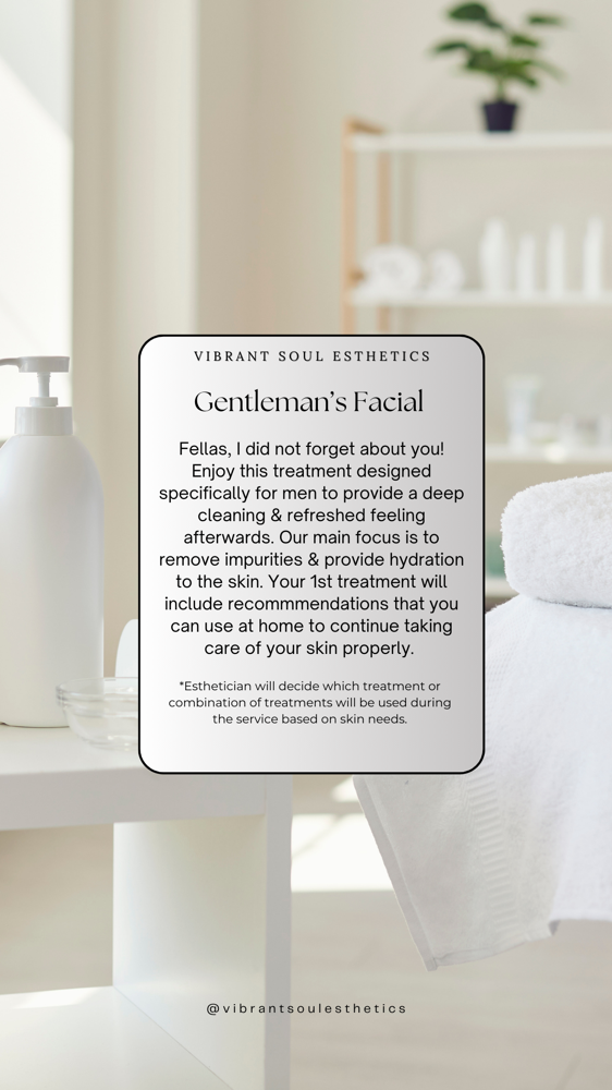 Gentleman’s Facial