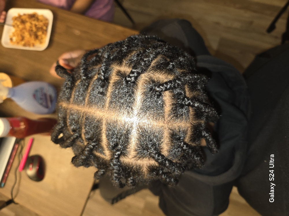 Kids Braids W/weave