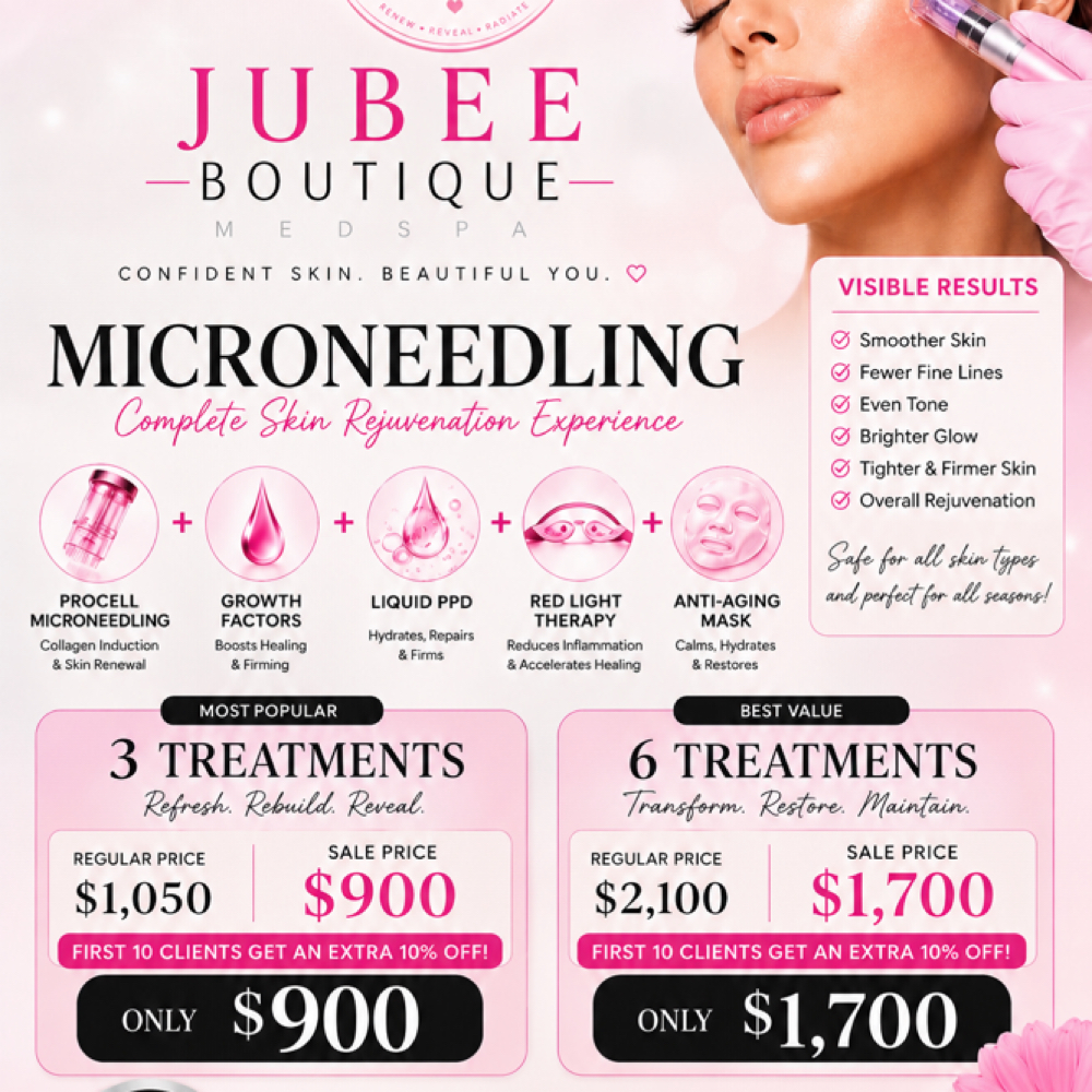 Microneedling at Jubee Boutique MedSpa in Annapolis, MD