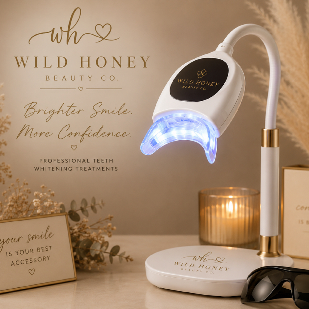 Professional Teeth Whitening at Wild Honey Beauty Co in Jacksonville, NC