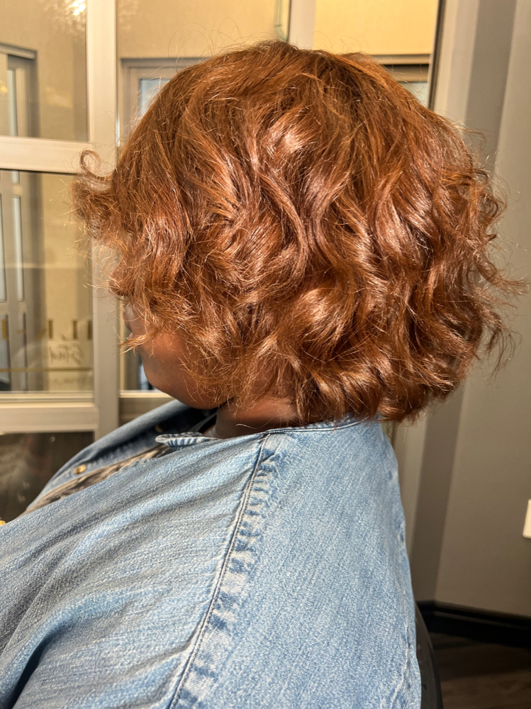 Silk Press + Root Retouch