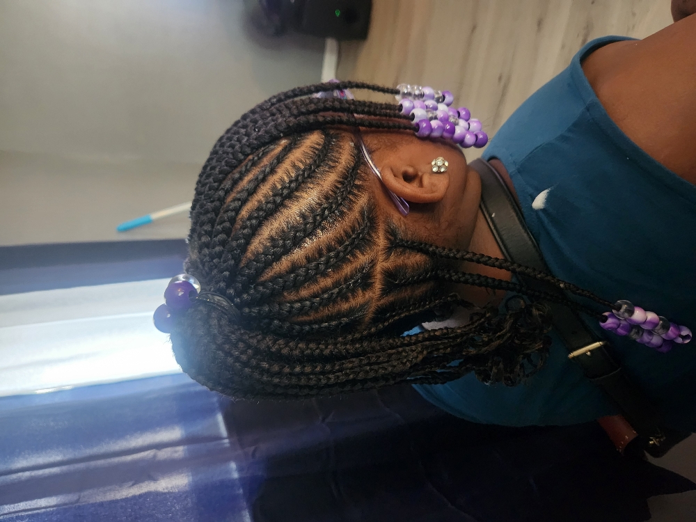 Kids Braids with Weave.