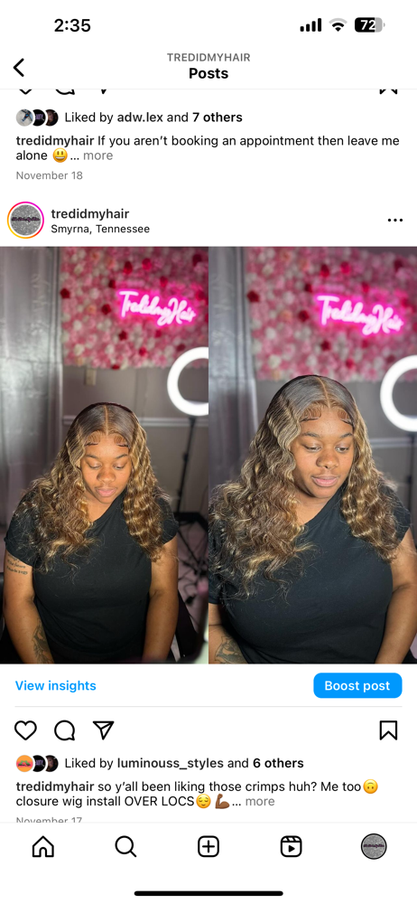 Closure Wig REINSTALL