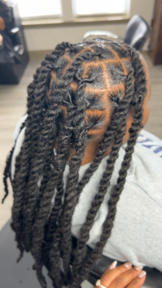 Extended 2 Strand Twist 16-18in