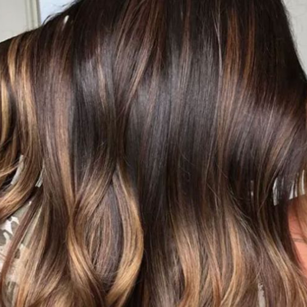 Color, P. Highlights, Haircut, Dry at Halo Hair Studio in Parkton, MD