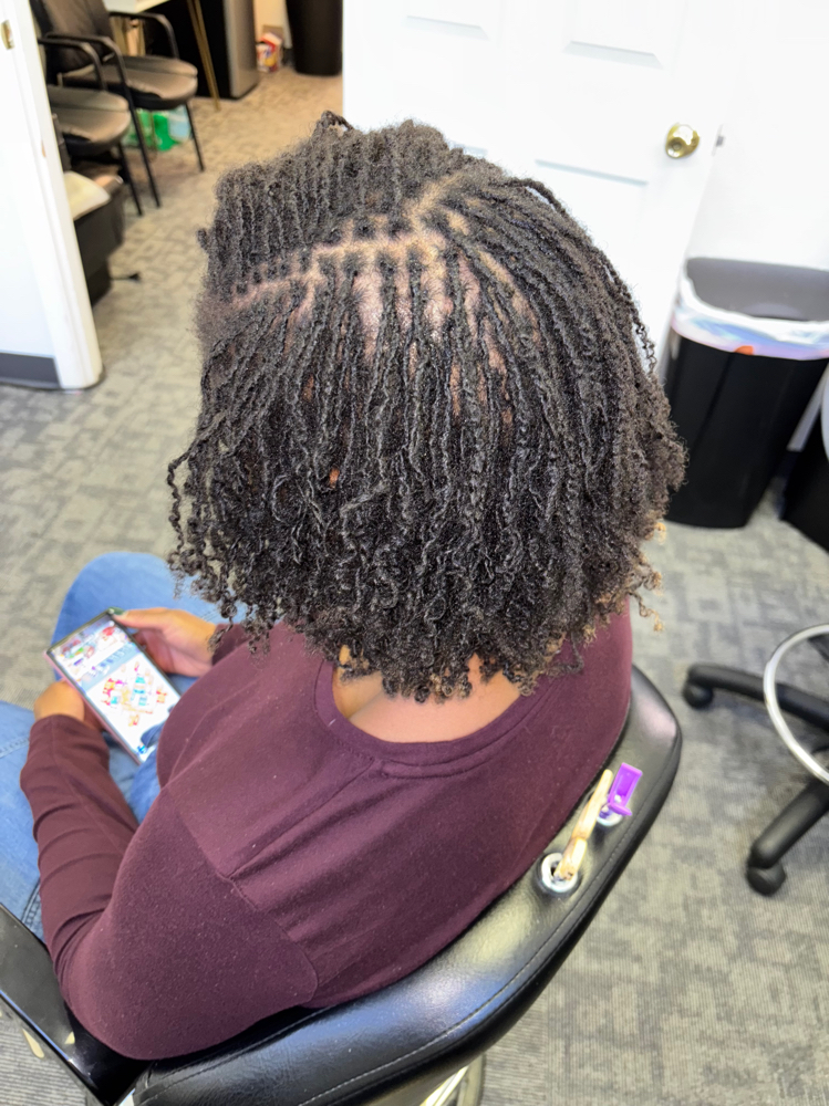 Microloc Retie 4-5 Weeks at CB Hair Essentials Beauty in Columbus, GA