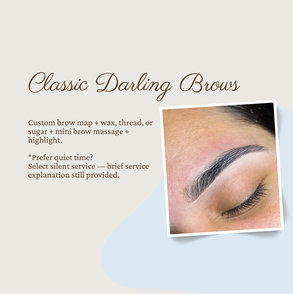 Classic Darling Brows at Darling Faith XO in Richardson, TX