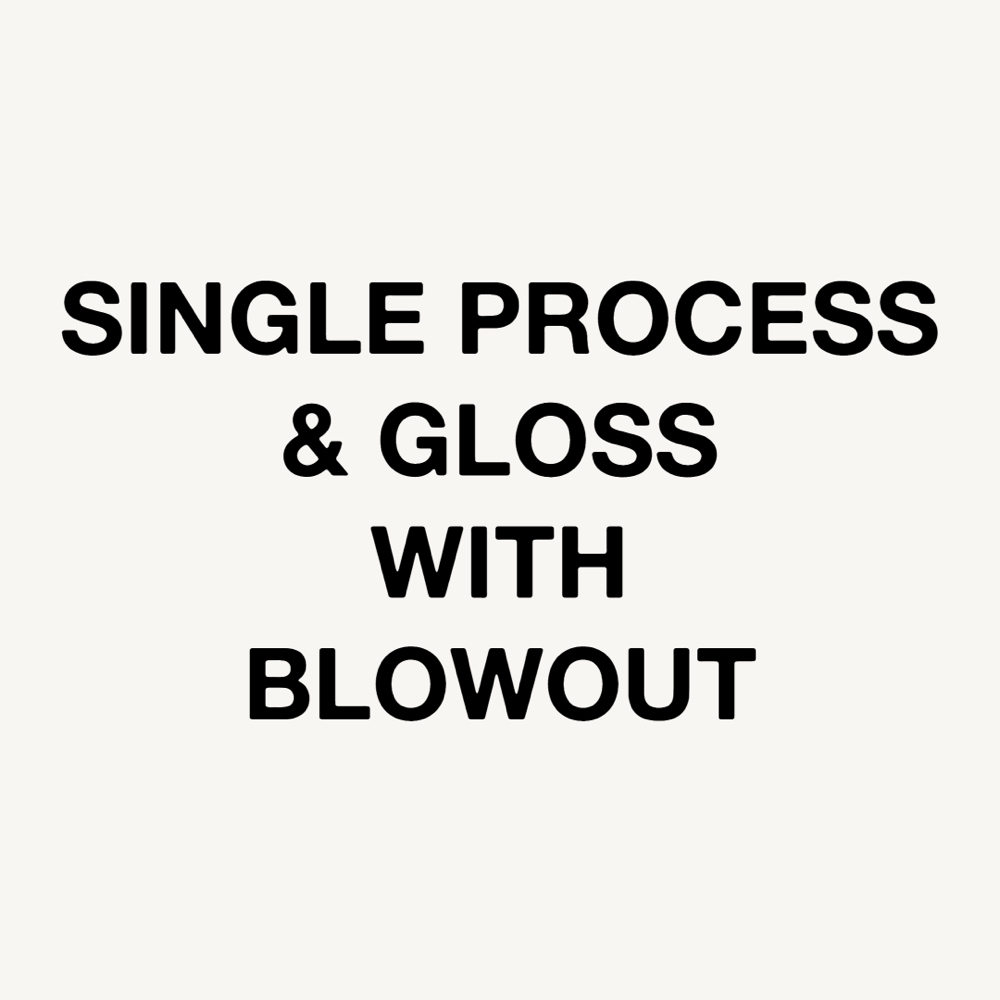 Single Process & Gloss With Blowout