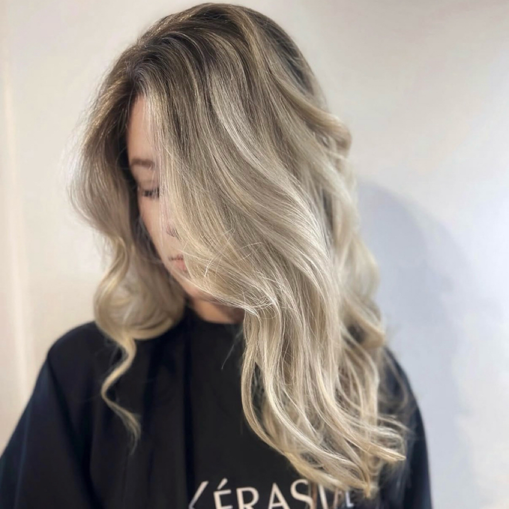 Money Piece / Mini Highlight at Teresa Hair Design in Denver, CO