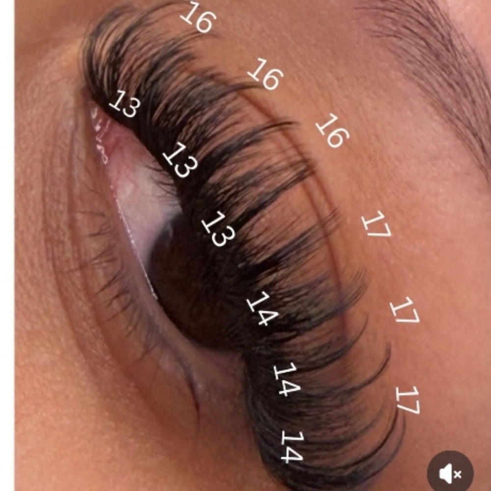 Cluster Lash Extensions at Pinkie's Hair and Nails Salon Studio in Chattanooga, TN