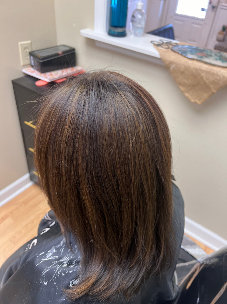 root retouch w/ partial highlight