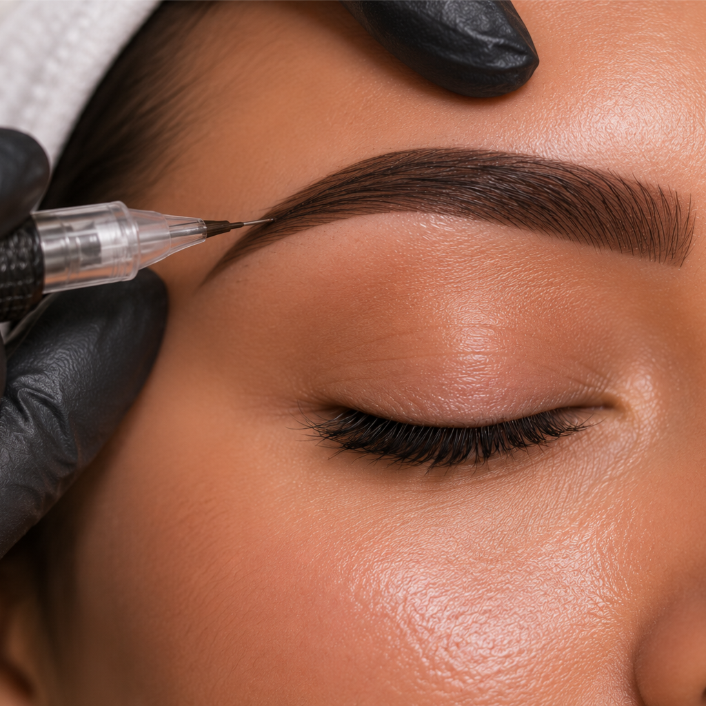 Eyebrow micro-pigmentation at Evokingbeauty in Columbia, MD