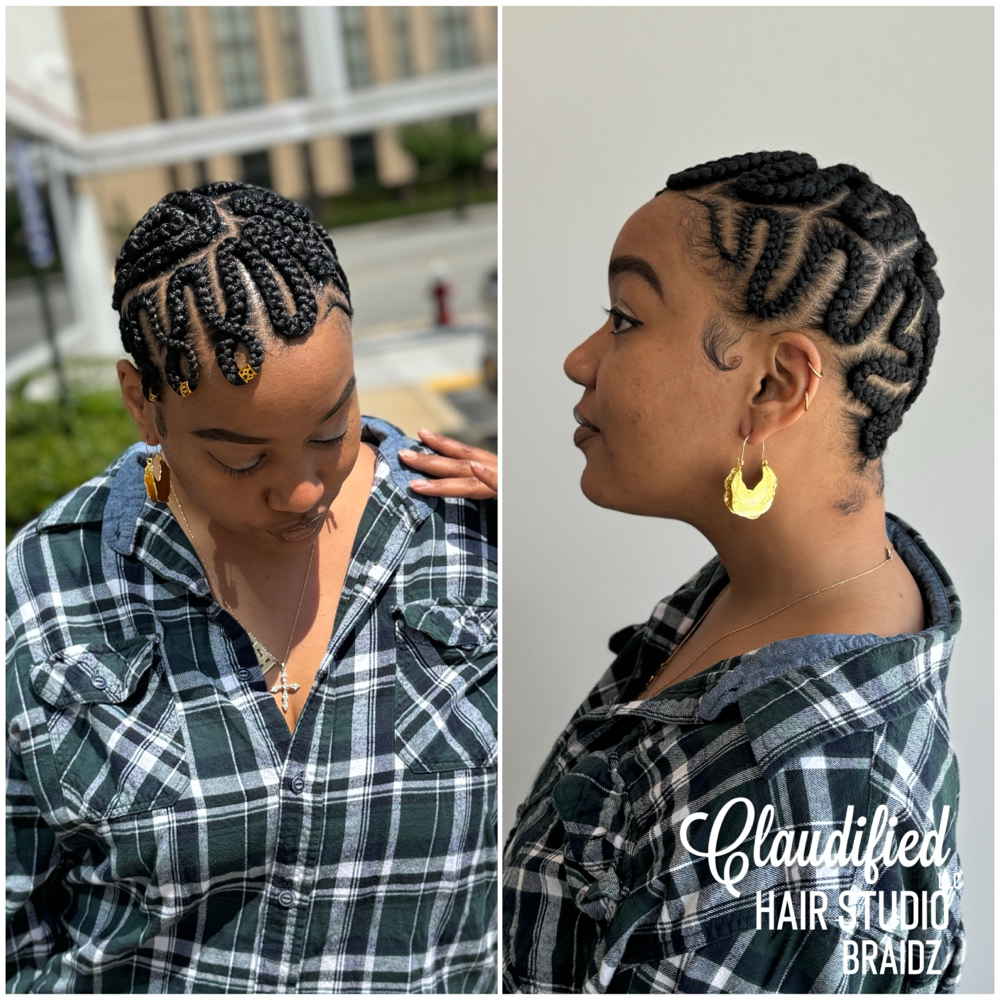 Braided Bald Head