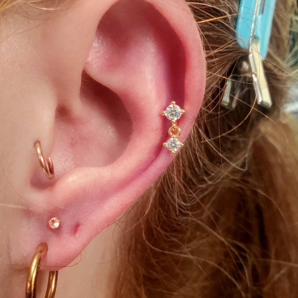 Ear cartilage Piercing at Stingers Tattoo and More in Boise, ID