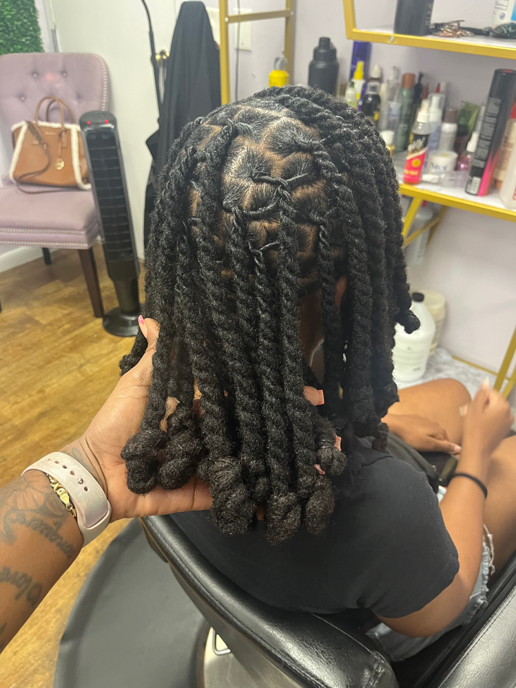 Loc Re-twist W/ 2 Strand Twist