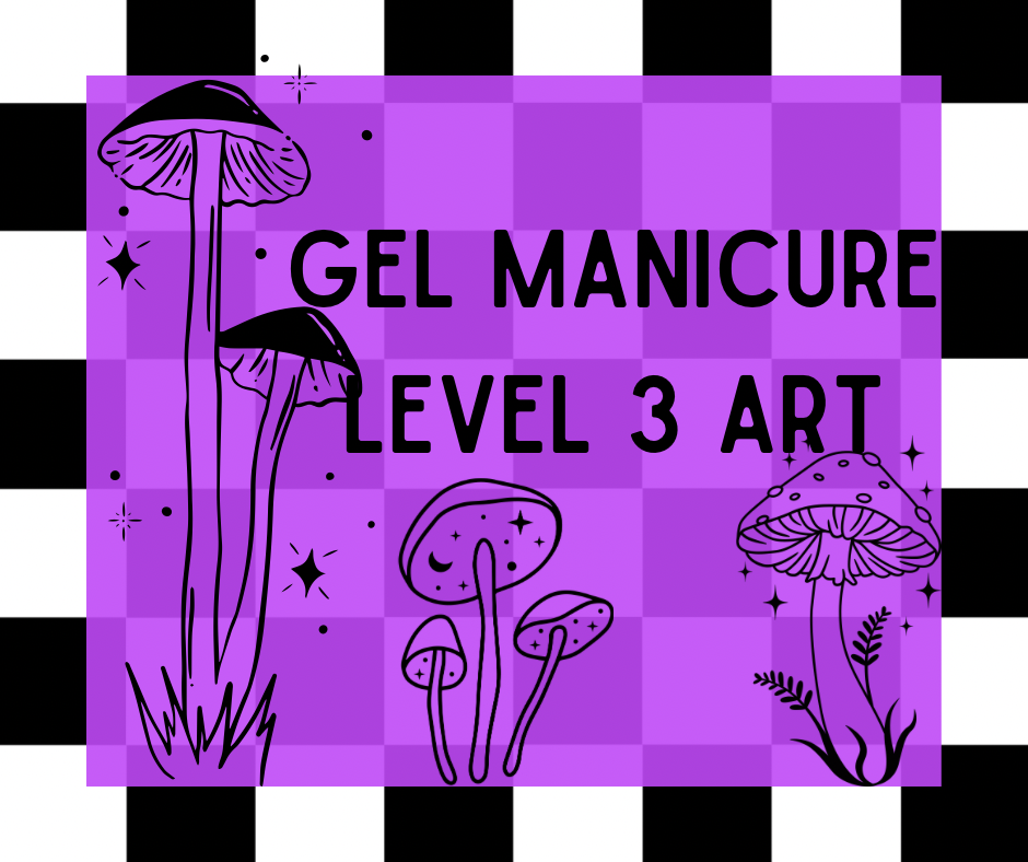 Gel Mani with Level 3 Nail Art