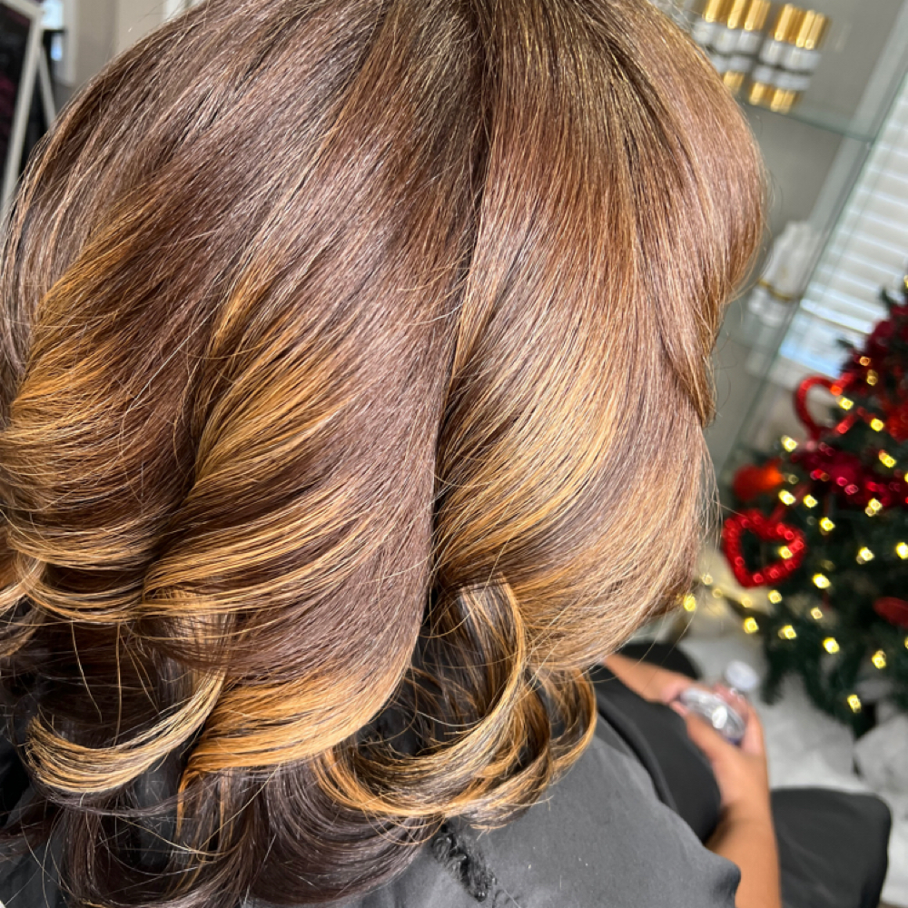 Partical Highlight at Keona styles in Bayonne, NJ