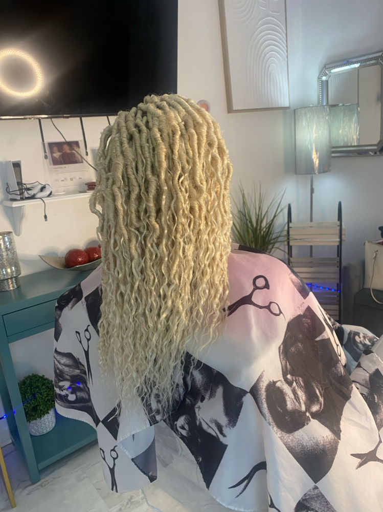 Mid/Back Boho Locs “Shave S&B at JRoyBraids in Mobile, AL