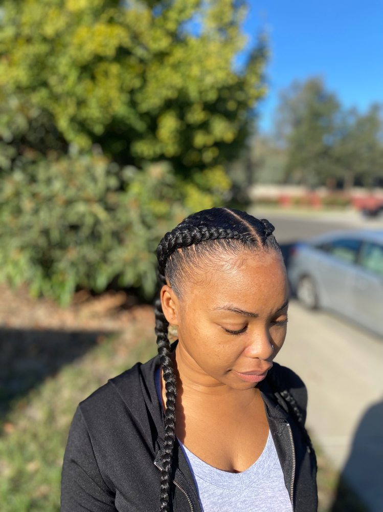 Two Feed In Braids at Touched By Angel in Stockton, CA