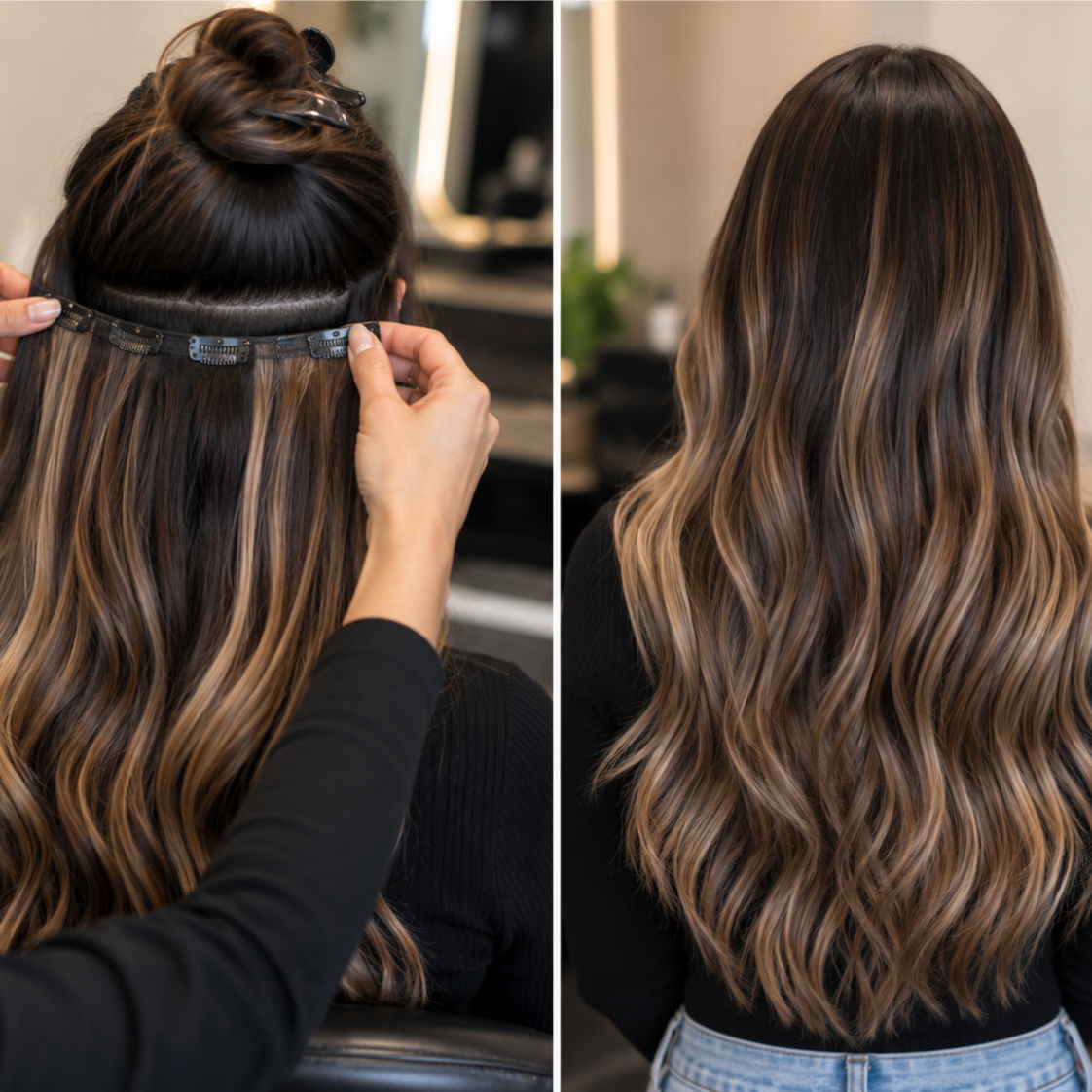 CLIP-IN EXTENSIONS (each) at OvsAnna Beauty in GLENDALE, CA