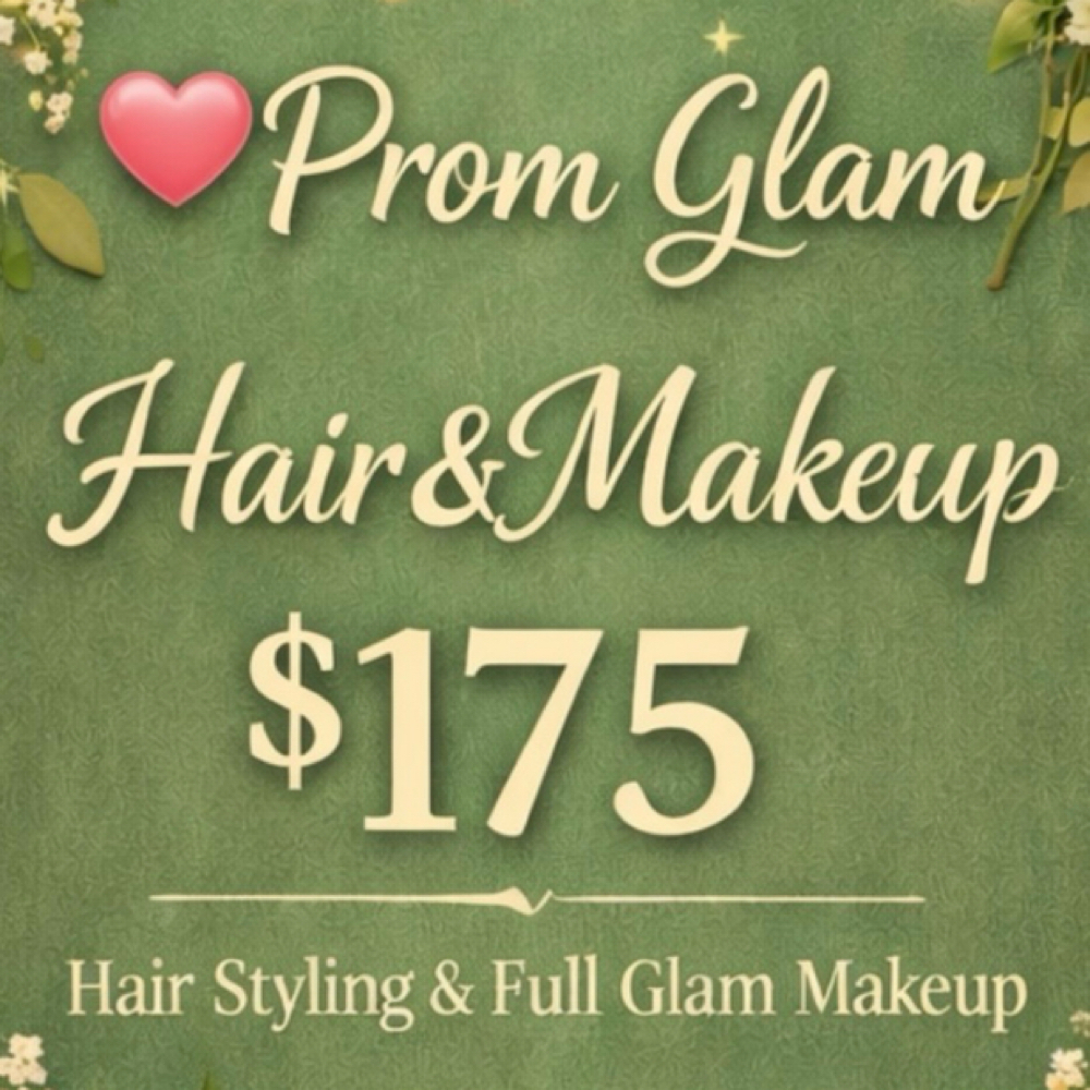 Prom Glam (Hair & Makeup) at Sunflower Beauty in Whitney, TX