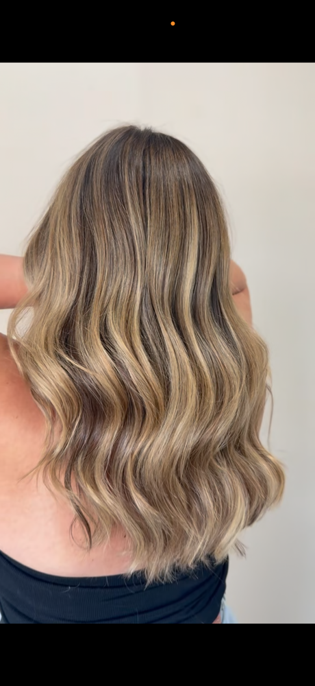Partial Balayage at Crème Salon in Colleyville, TX