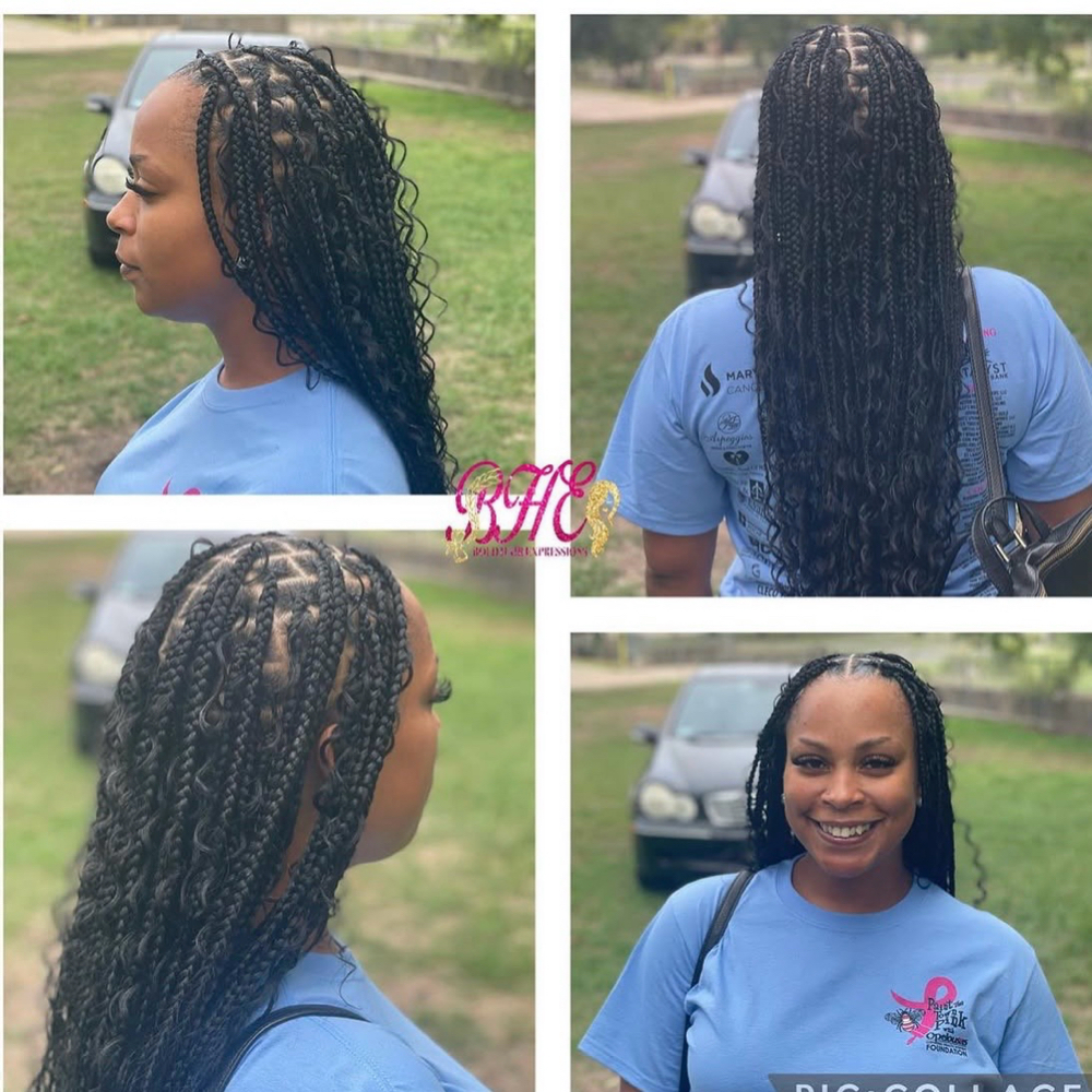 Smedium Boho Knotless Box Braids at Erica Sam in Opelousas, LA