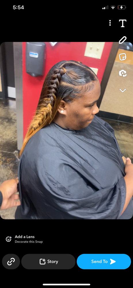 Half Up/Half Down at ROYALTY’KE HAIR AND BEAUTY COLLECTIONS in Memphis, TN