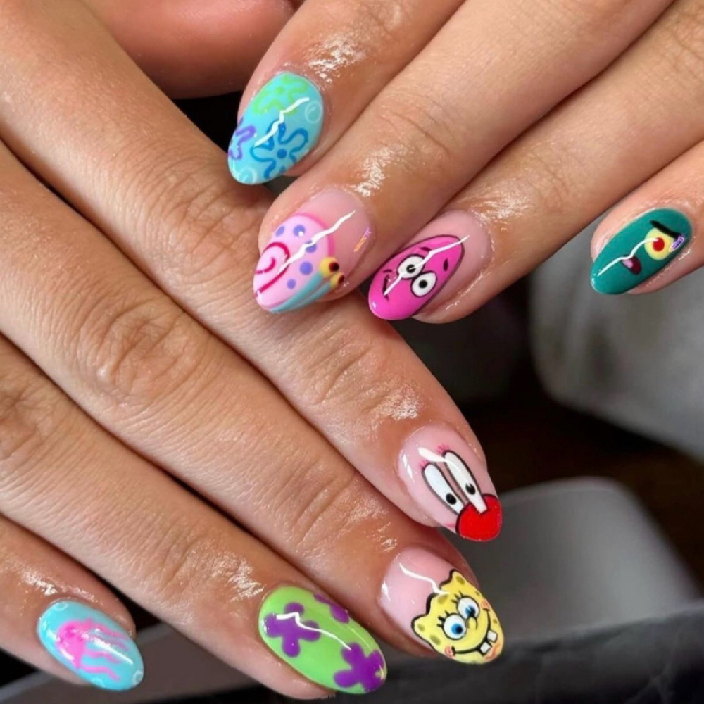 Character Nail Art/Custom Nail Art at Nails by Sarah in Mineola, TX